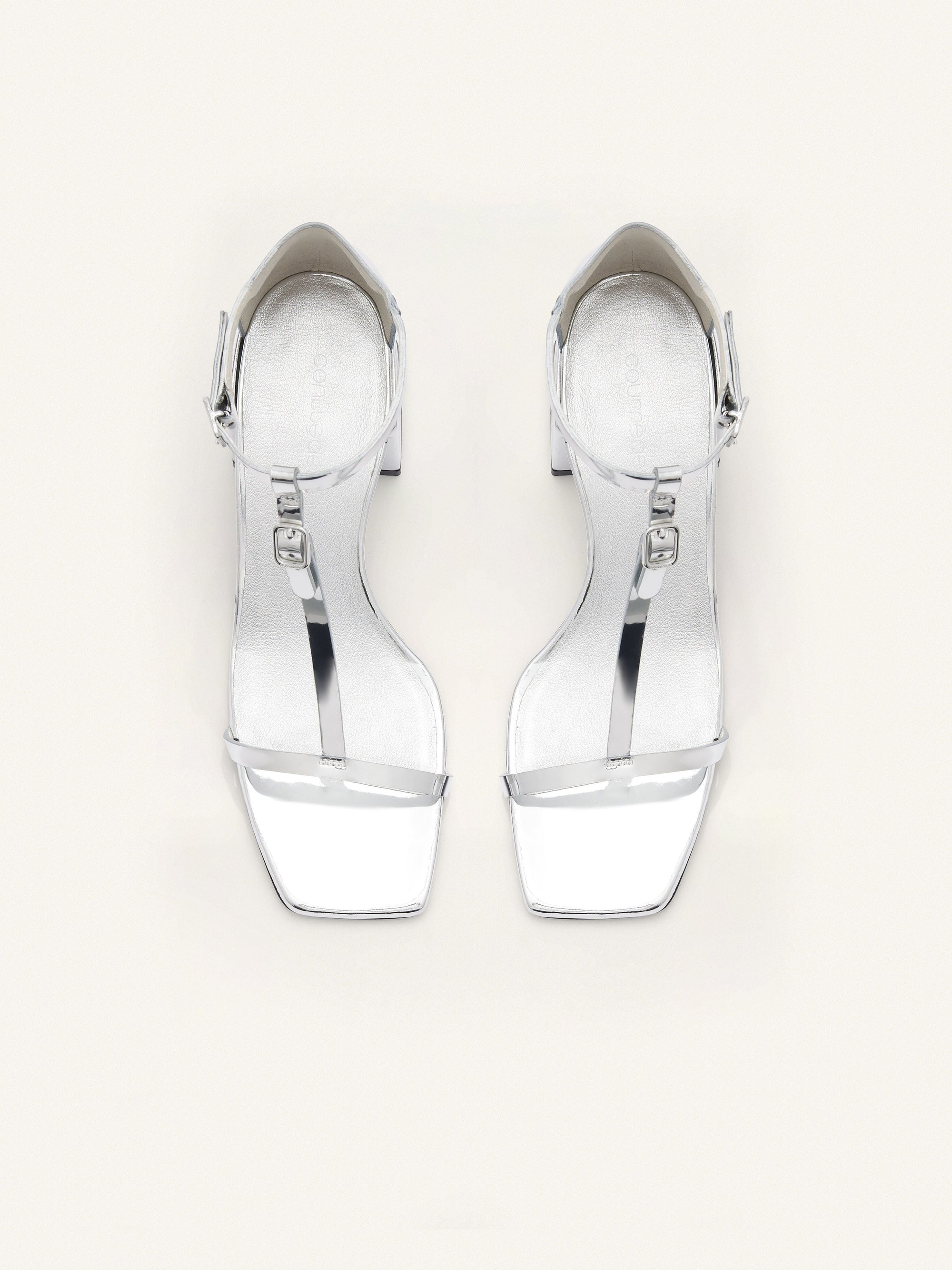 Mirror effect leather Sandals - Mirror