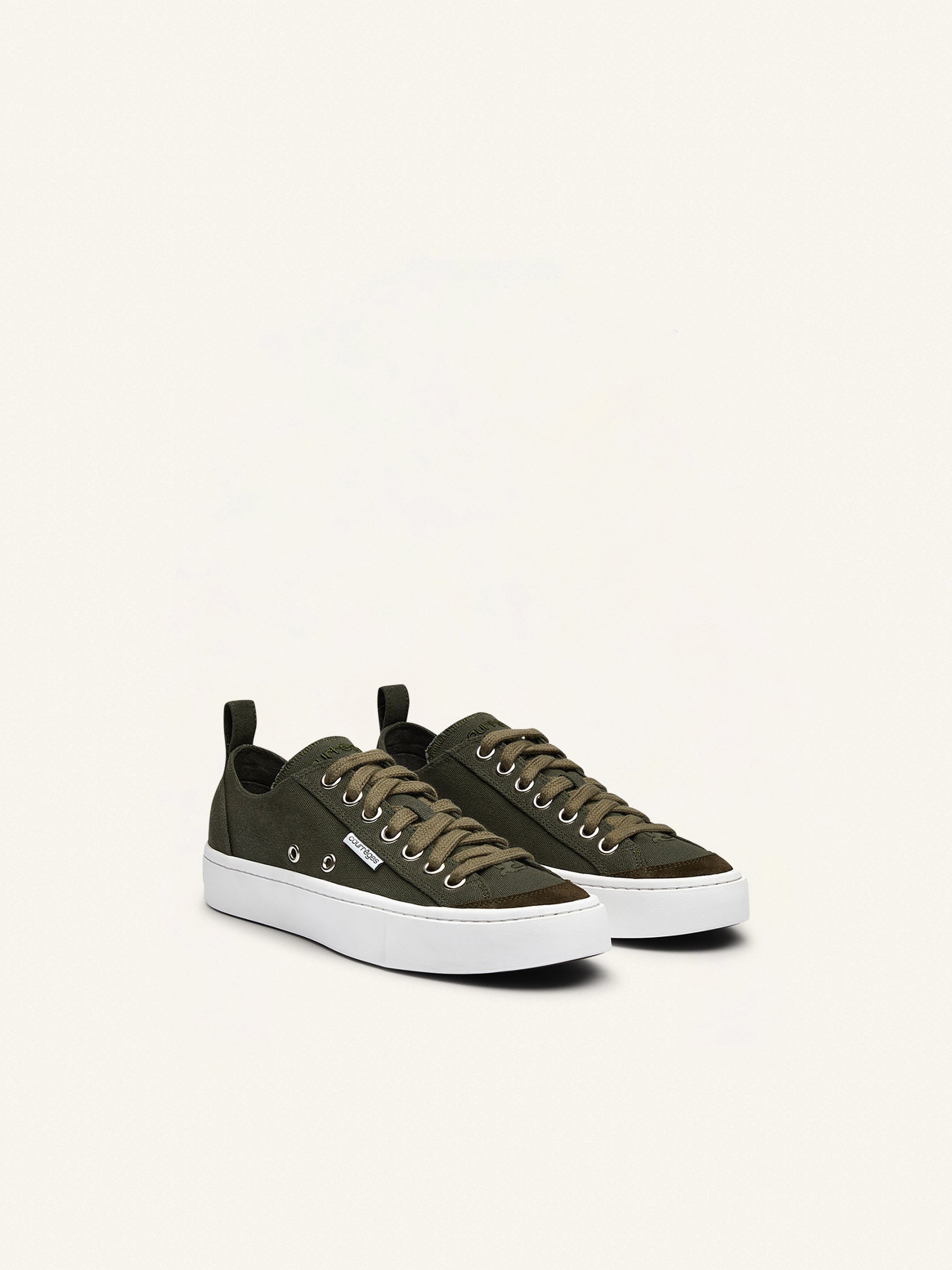 Canvas 01 cotton low Sneakers - Camouflage Green
