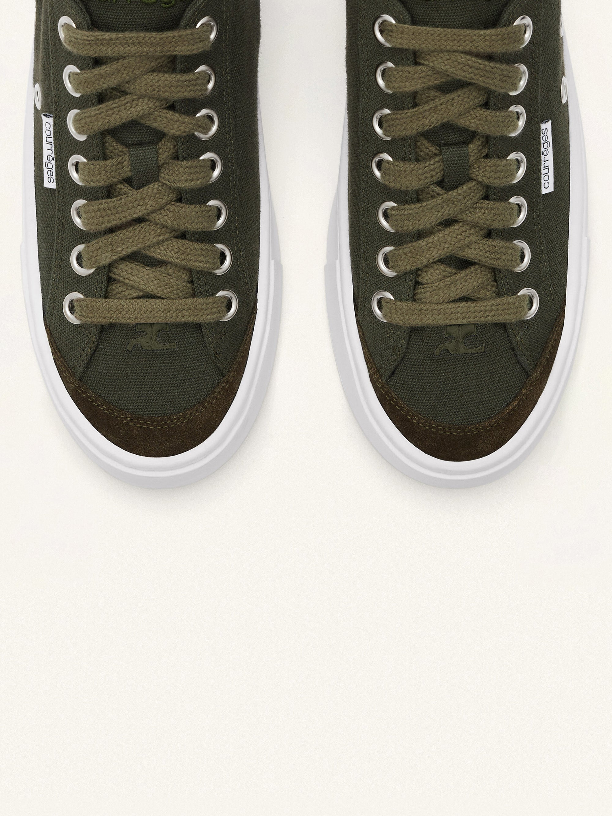 Canvas 01 cotton low Sneakers - Camouflage Green