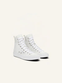 Canvas 01 cotton mid Sneakers - Heritage White