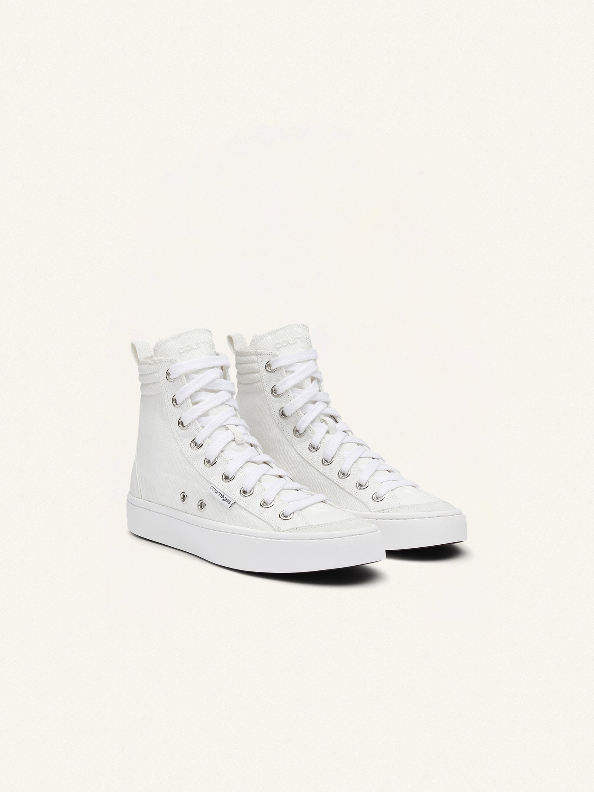 Canvas 01 cotton mid Sneakers - Heritage White