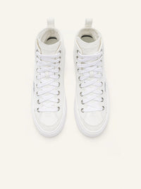 Canvas 01 cotton mid Sneakers - Heritage White