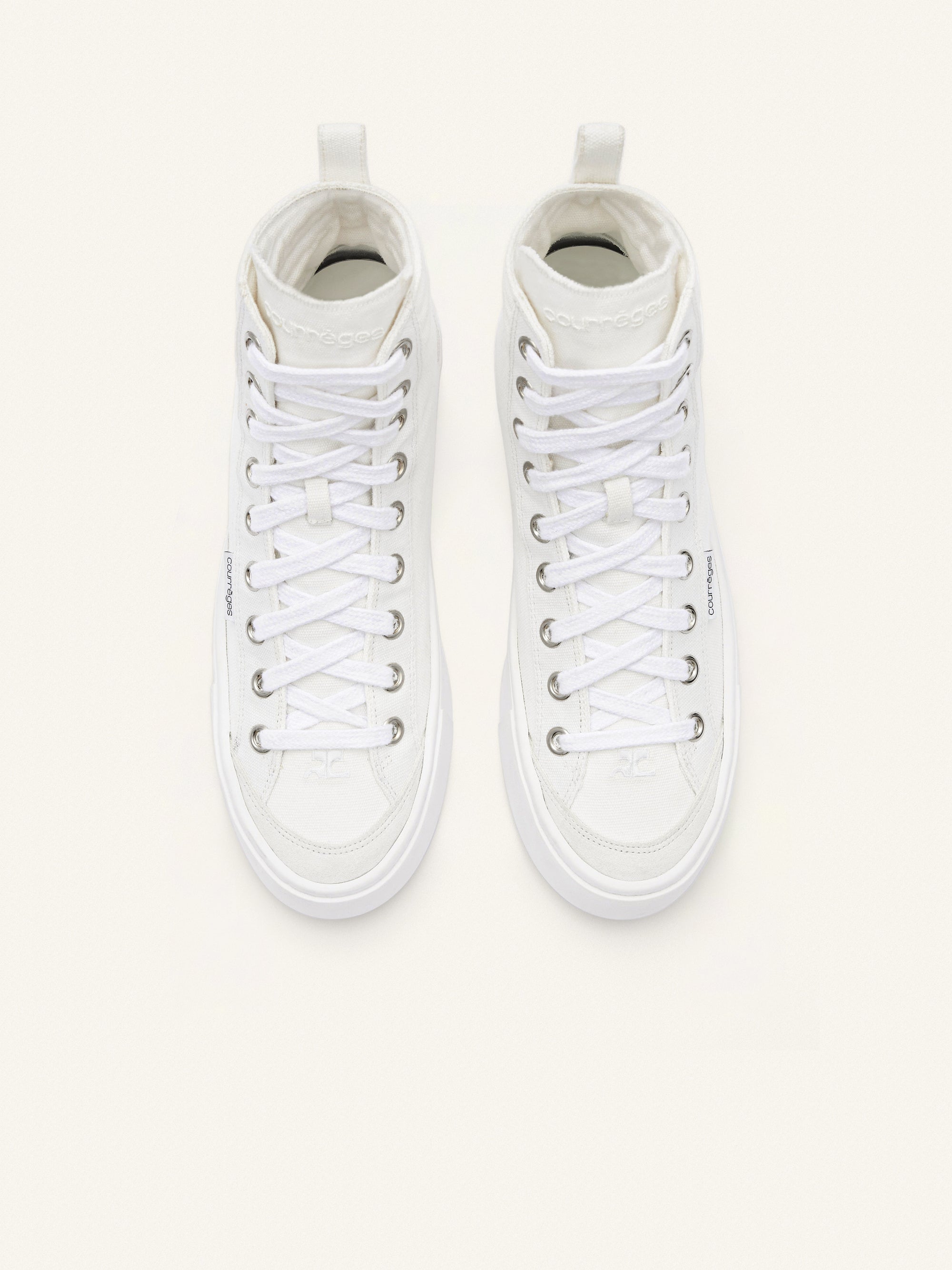 Canvas 01 cotton mid Sneakers - Heritage White