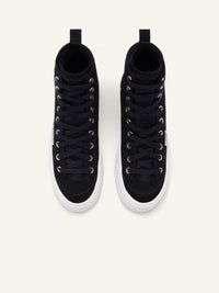 Canvas 01 cotton mid Sneakers - Black