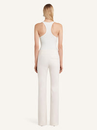 Twist 90's rib tank Top - Heritage White