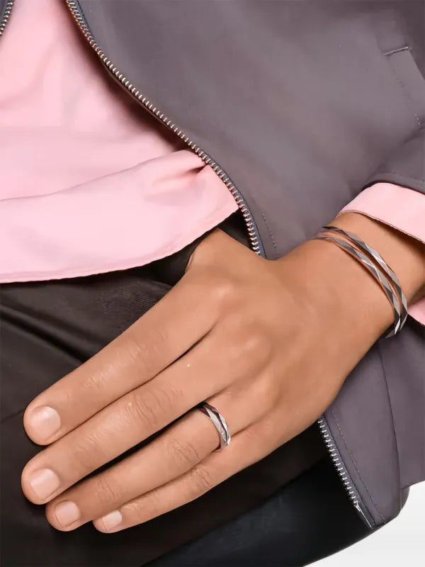 Facette white gold Bracelet - White