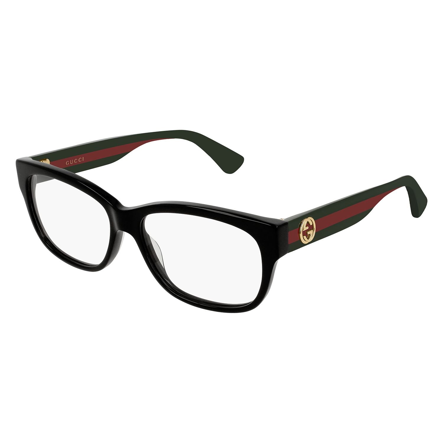 GG0278O Black recycled acetate Optical Frames - Shiny Black