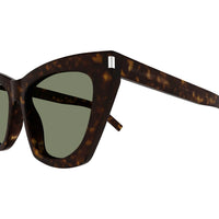 SL 214 KATE Havana recycled acetate Sunglasses - Shiny Havana