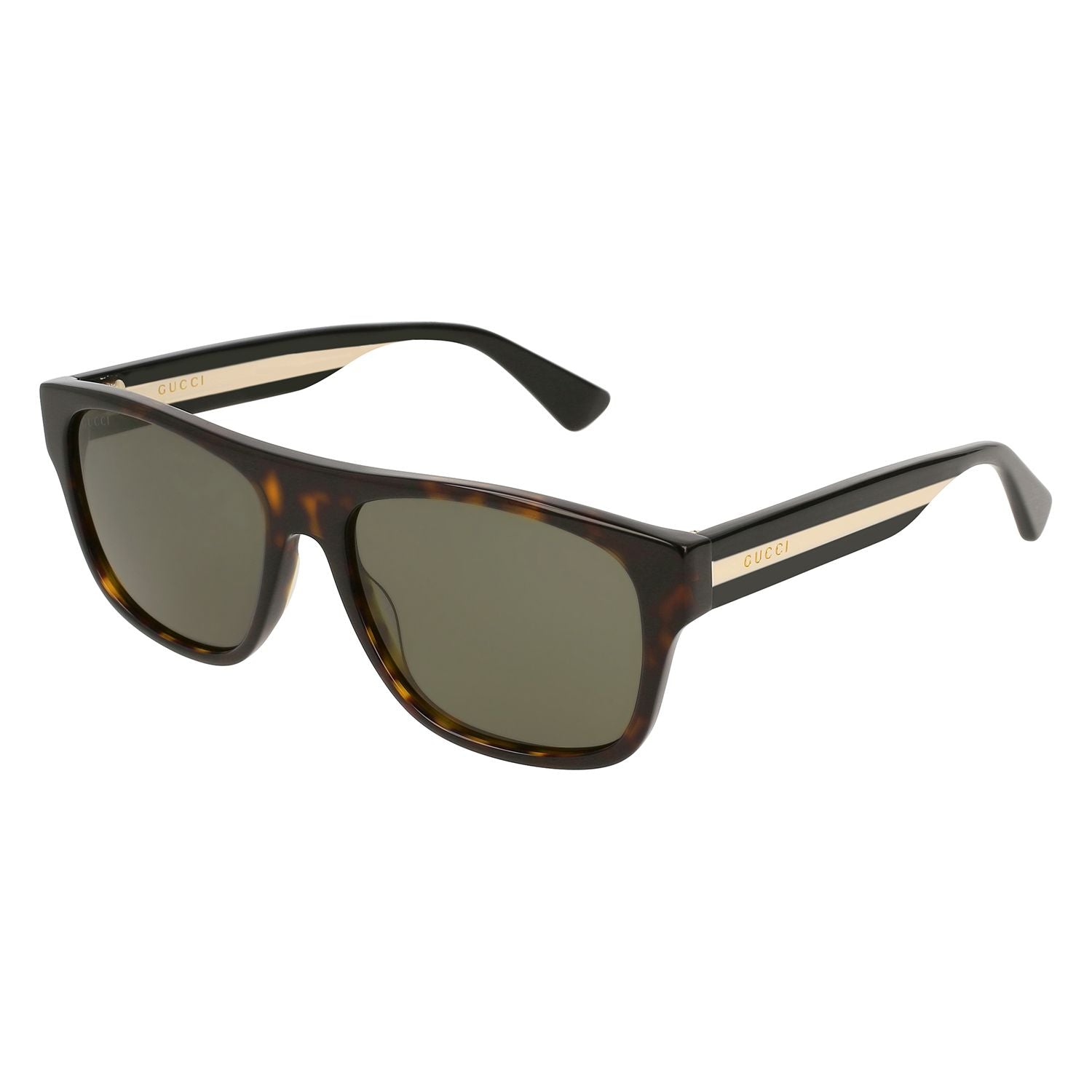 GG0341S Havana recycled acetate Sunglasses - Shiny Havana
