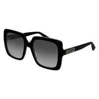 GG0418S Black recycled acetate Sunglasses - Shiny Black