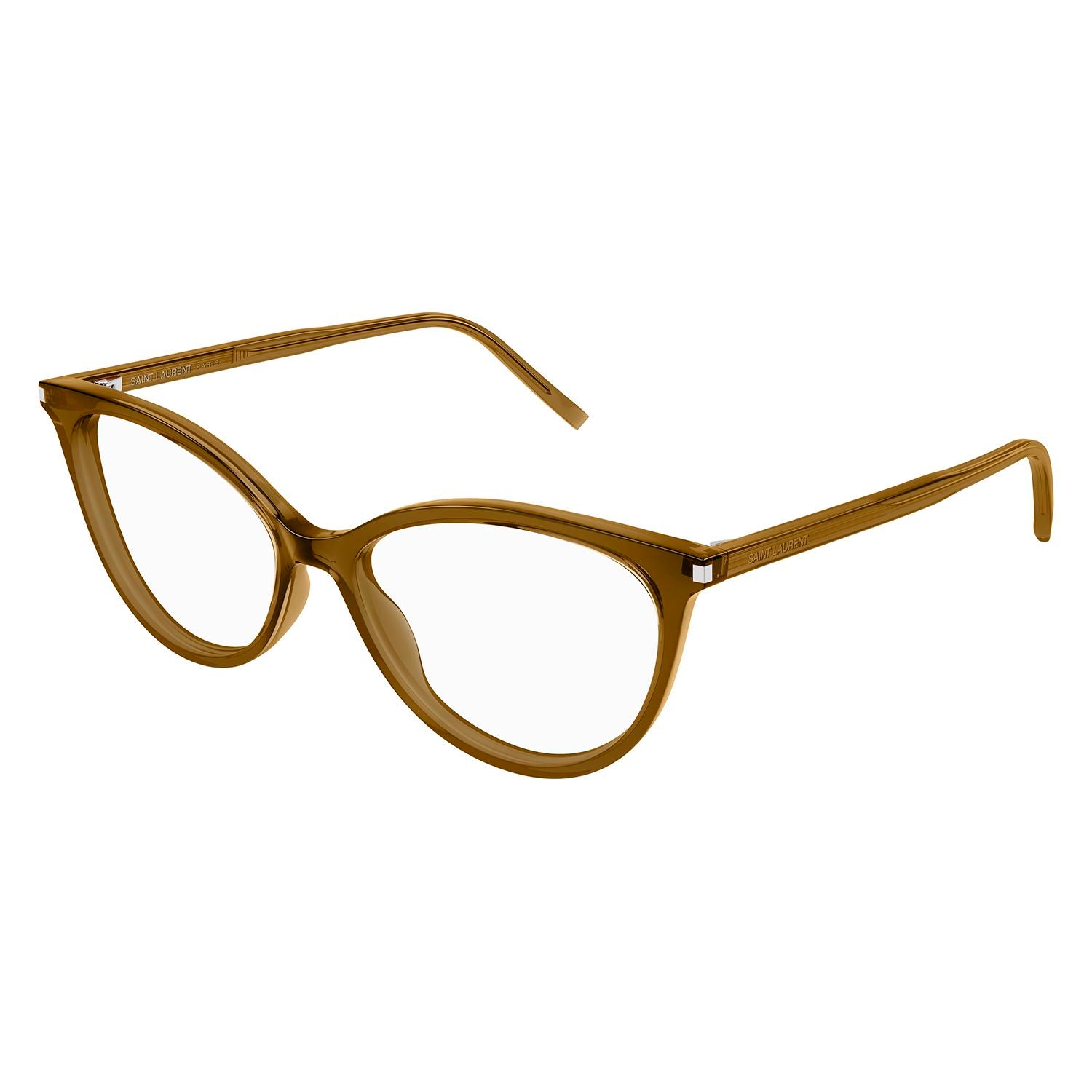SL 261 Brown recycled acetate Optical Frames - Shiny Transparent Brown