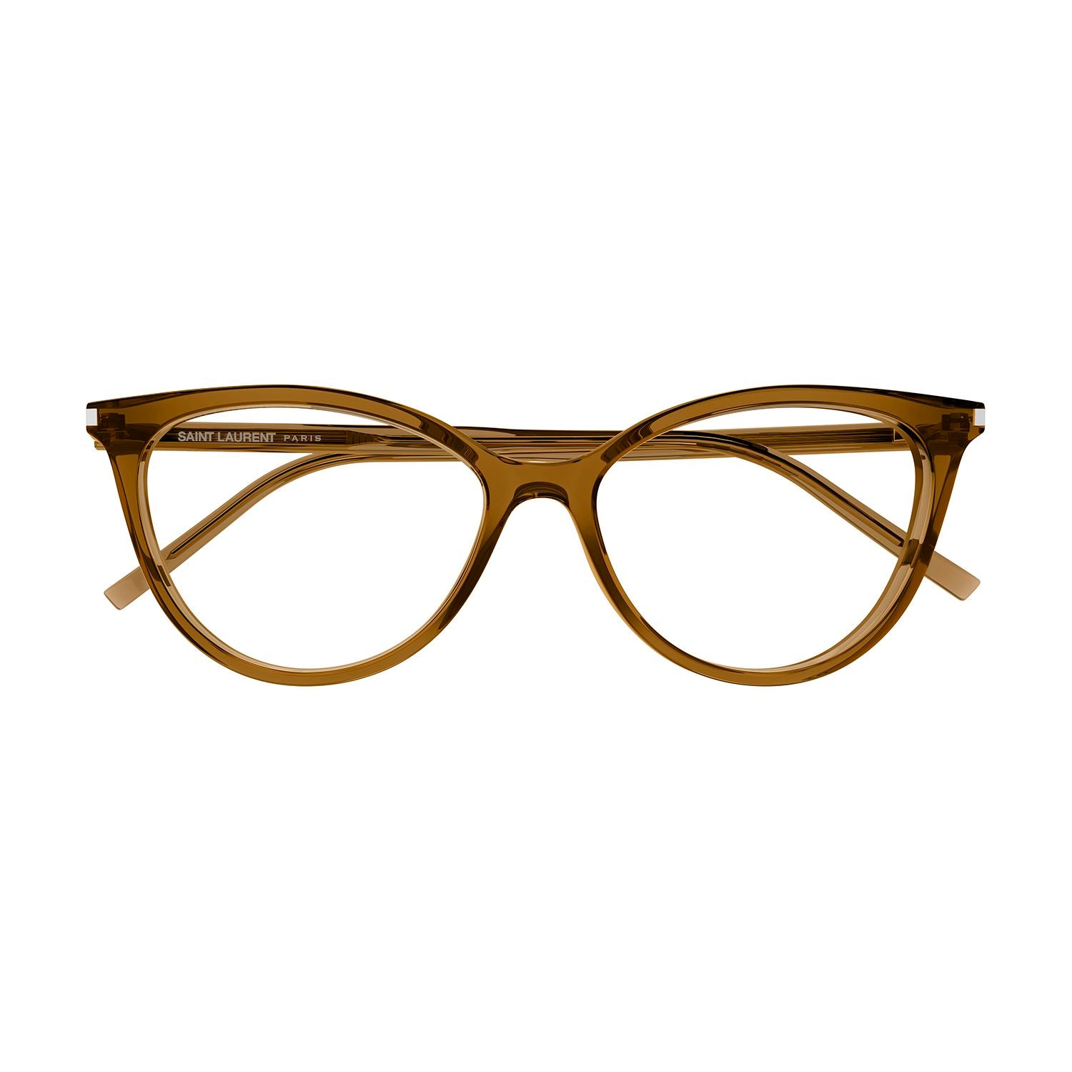 SL 261 Brown recycled acetate Optical Frames - Shiny Transparent Brown