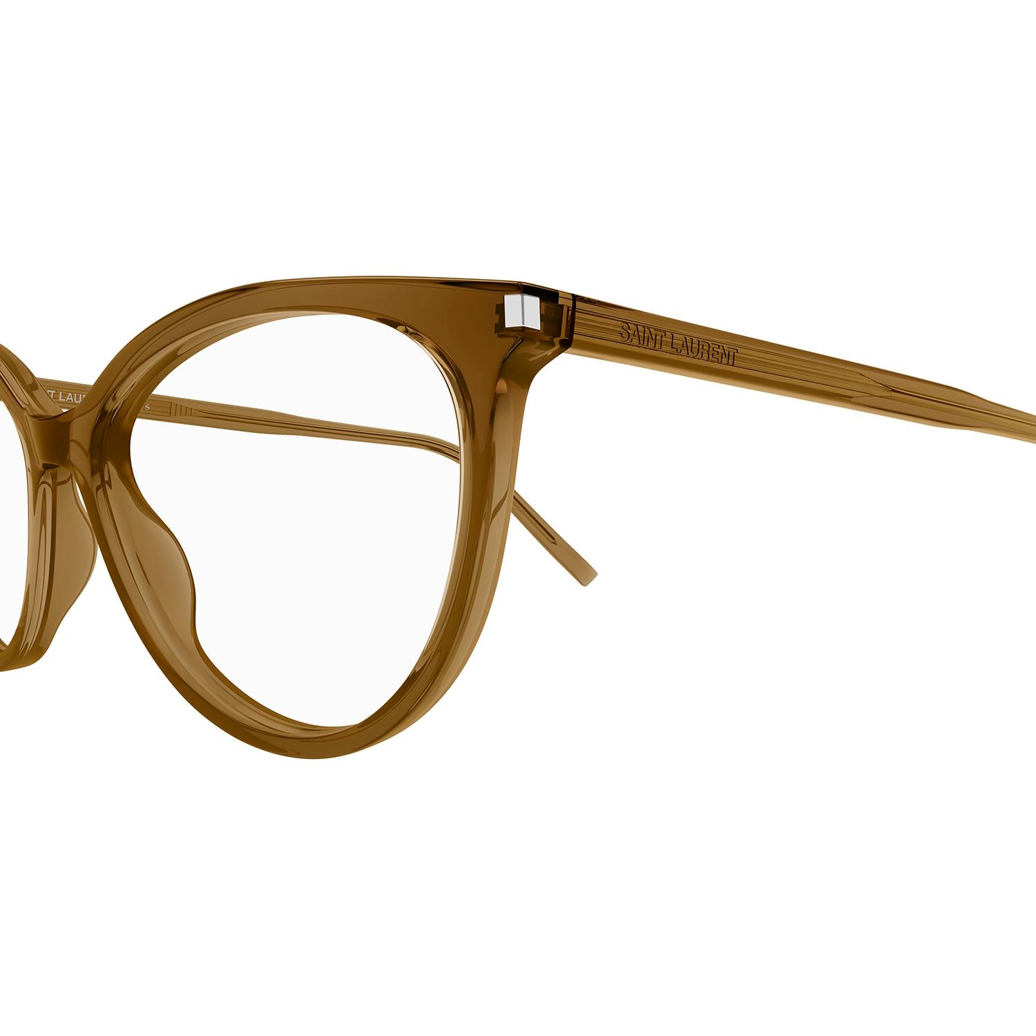 SL 261 Brown recycled acetate Optical Frames - Shiny Transparent Brown