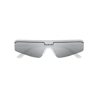 BB0003S White recycled acetate Sunglasses - Shiny Solid White