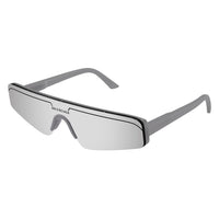 BB0003S Grey recycled acetate Sunglasses - Shiny Solid Grey
