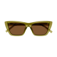 SL 276 Mica Green recycled acetate Sunglasses - Shiny Transparent Green