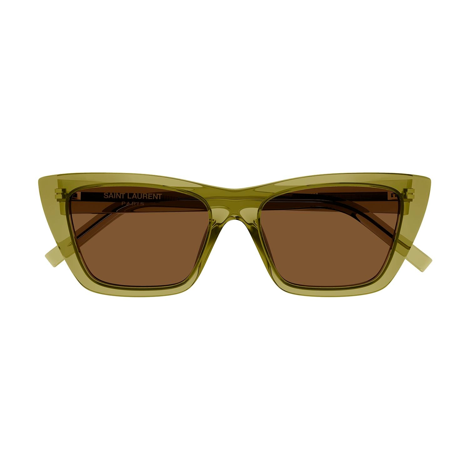 SL 276 Mica Green recycled acetate Sunglasses - Shiny Transparent Green