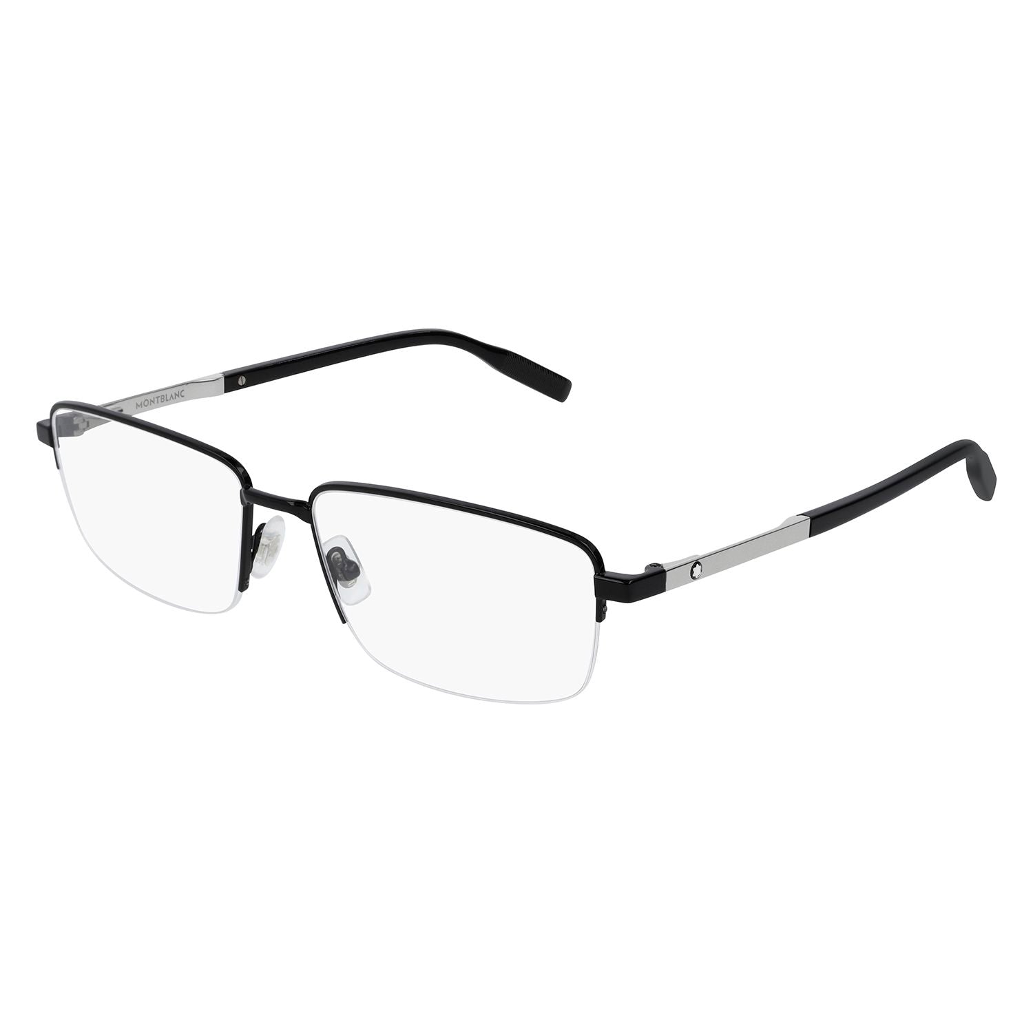 MB0020O Black metal Optical Frames - Shiny Black