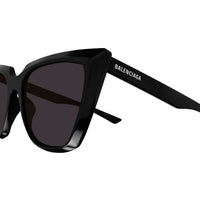 BB0046S Black recycled acetate Sunglasses - Shiny Black
