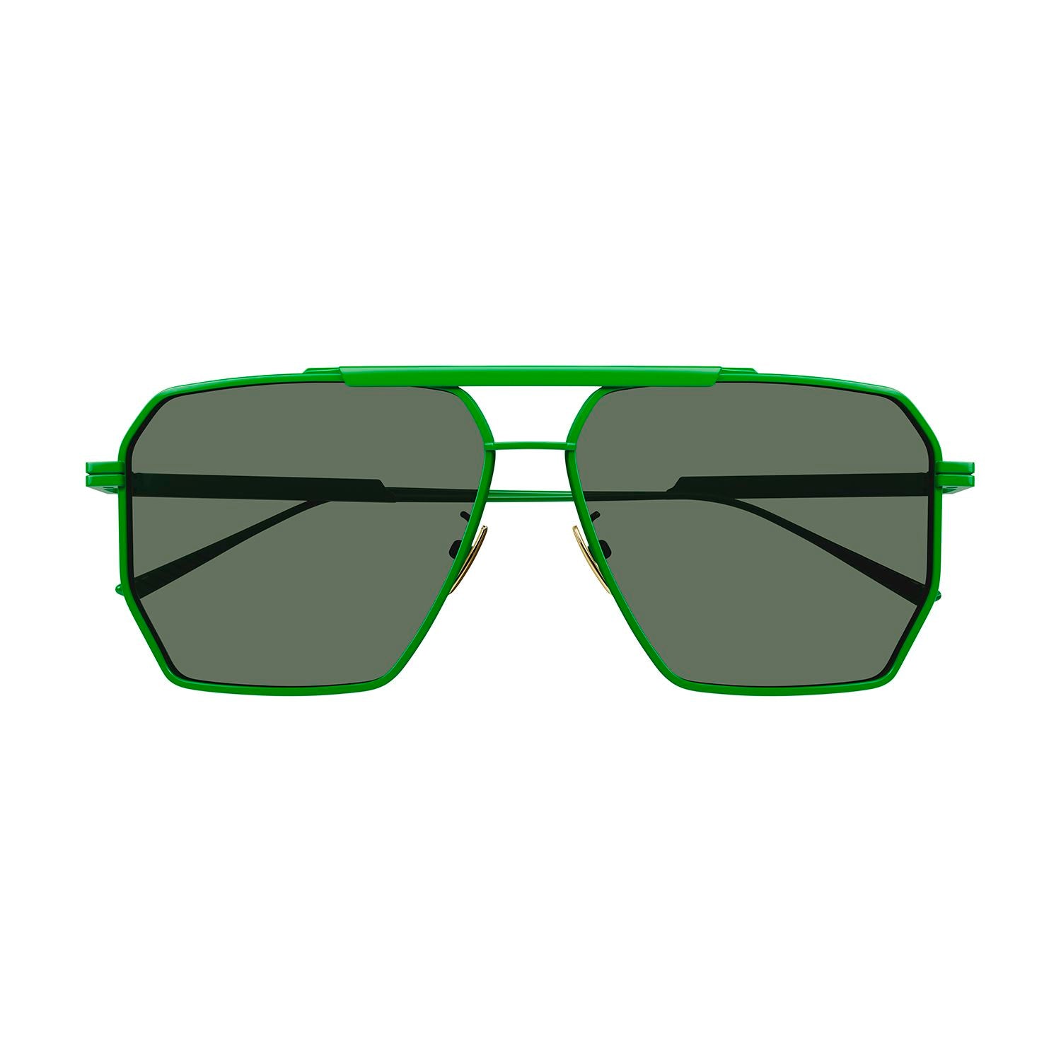 BV1012S Green metal Sunglasses - Shiny Varnished Green