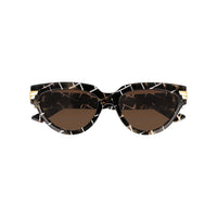 BV1035S Havana recycled acetate Sunglasses - Shiny Havana
