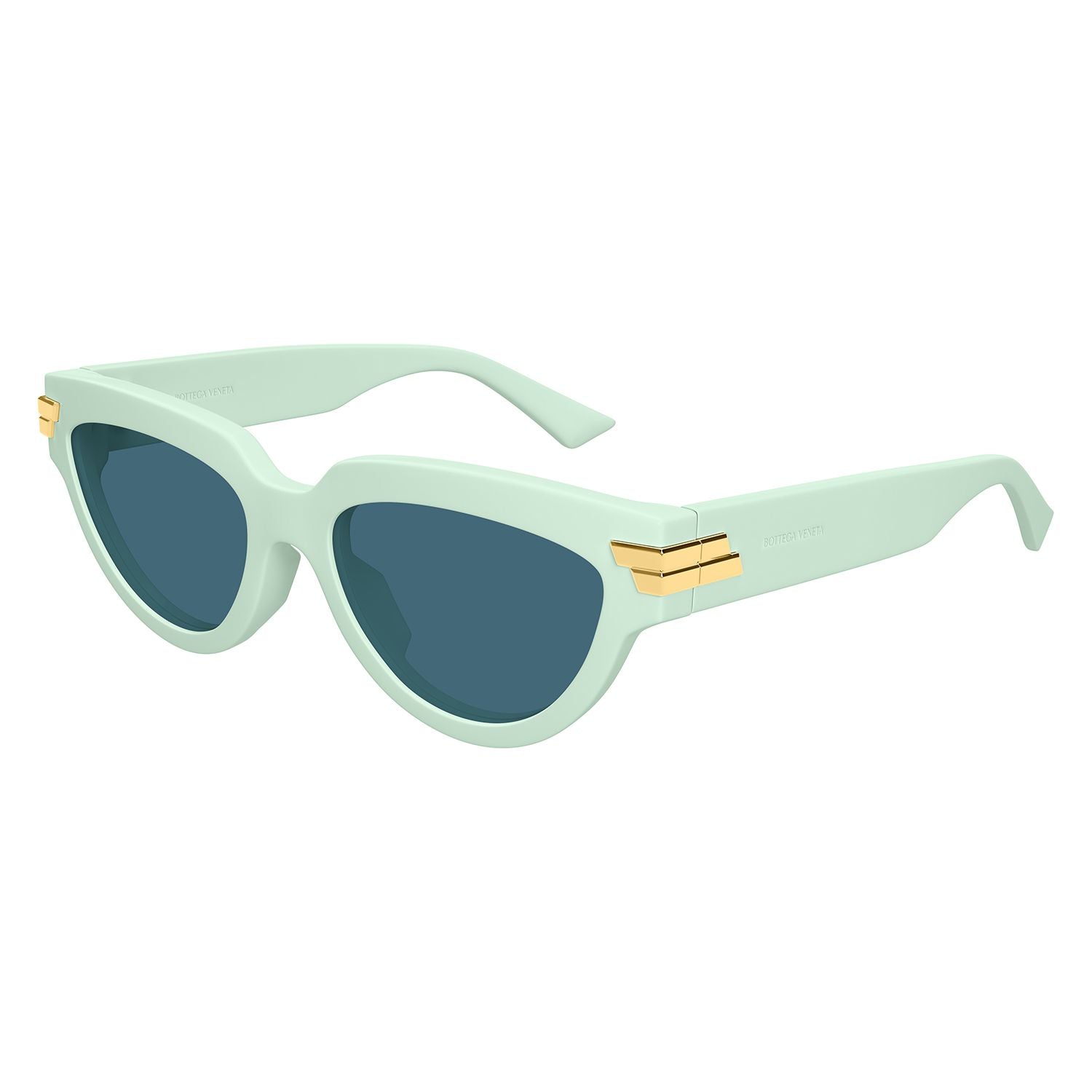 BV1035S Green recycled acetate Sunglasses - Shiny Green