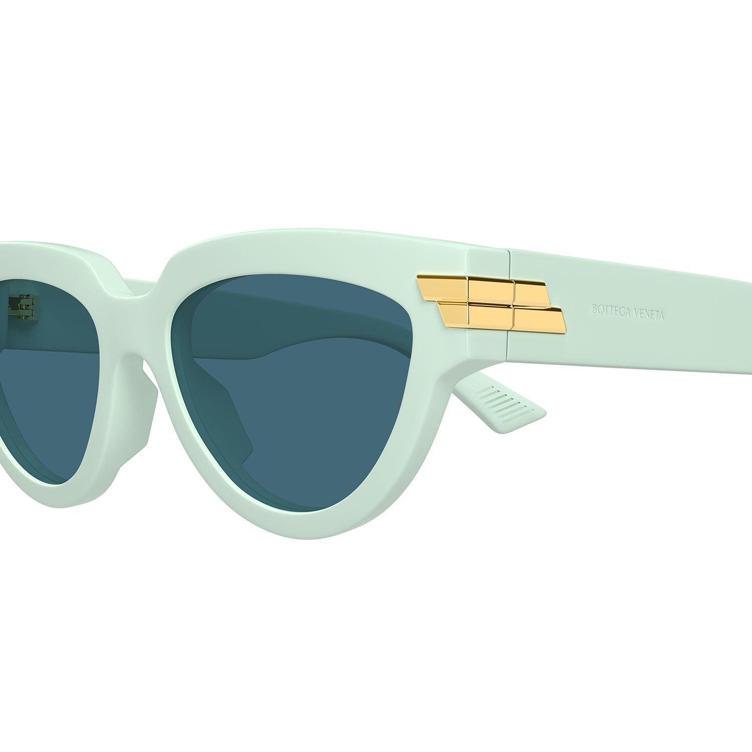BV1035S Green recycled acetate Sunglasses - Shiny Green