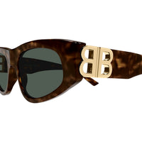 BB0095S Havana recycled acetate Sunglasses - Shiny Havana
