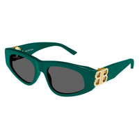 BB0095S Green acetate Sunglasses - Shiny Solid Green