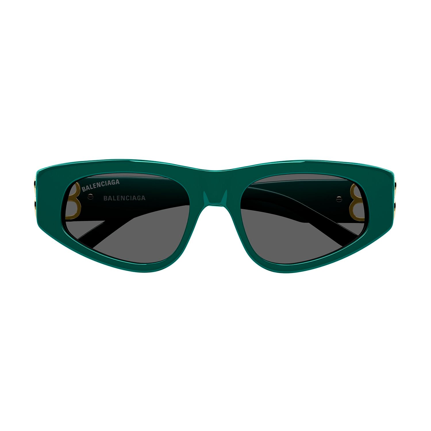 BB0095S Green acetate Sunglasses - Shiny Solid Green