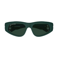 BB0095S Green recycled acetate Sunglasses - Shiny Dark Green