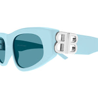 BB0095S Blue recycled acetate Sunglasses - Shiny Blue