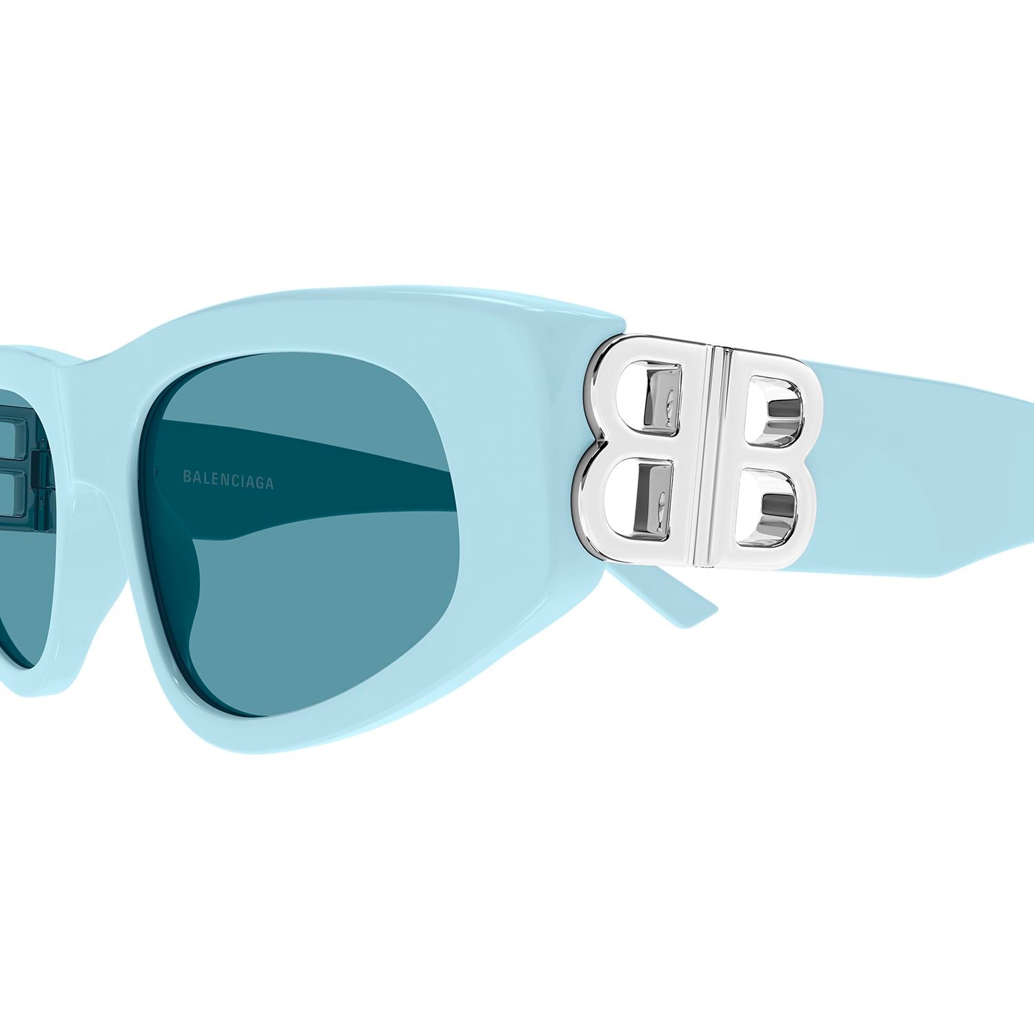 BB0095S Blue recycled acetate Sunglasses - Shiny Blue
