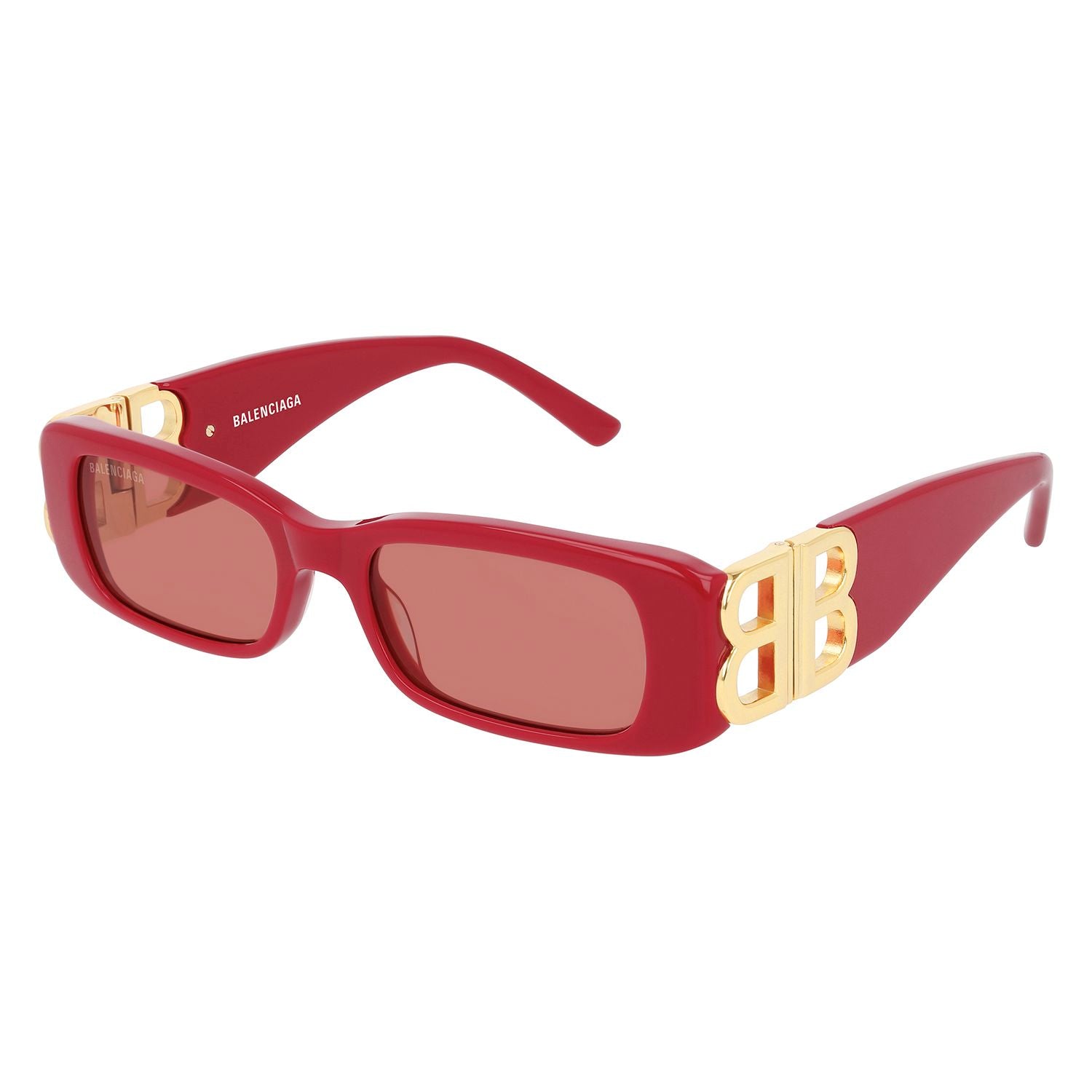 BB0096S Red recycled acetate Sunglasses - Shiny Red
