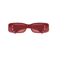 BB0096S Red recycled acetate Sunglasses - Shiny Solid Red