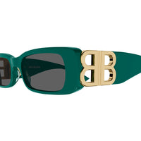 BB0096S Green acetate Sunglasses - Shiny Green