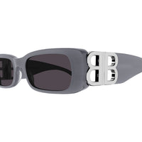 BB0096S Grey recycled acetate Sunglasses - Shiny Grey
