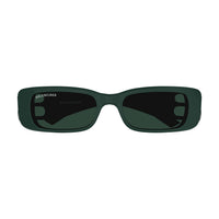 BB0096S Green recycled acetate Sunglasses - Shiny Dark Green