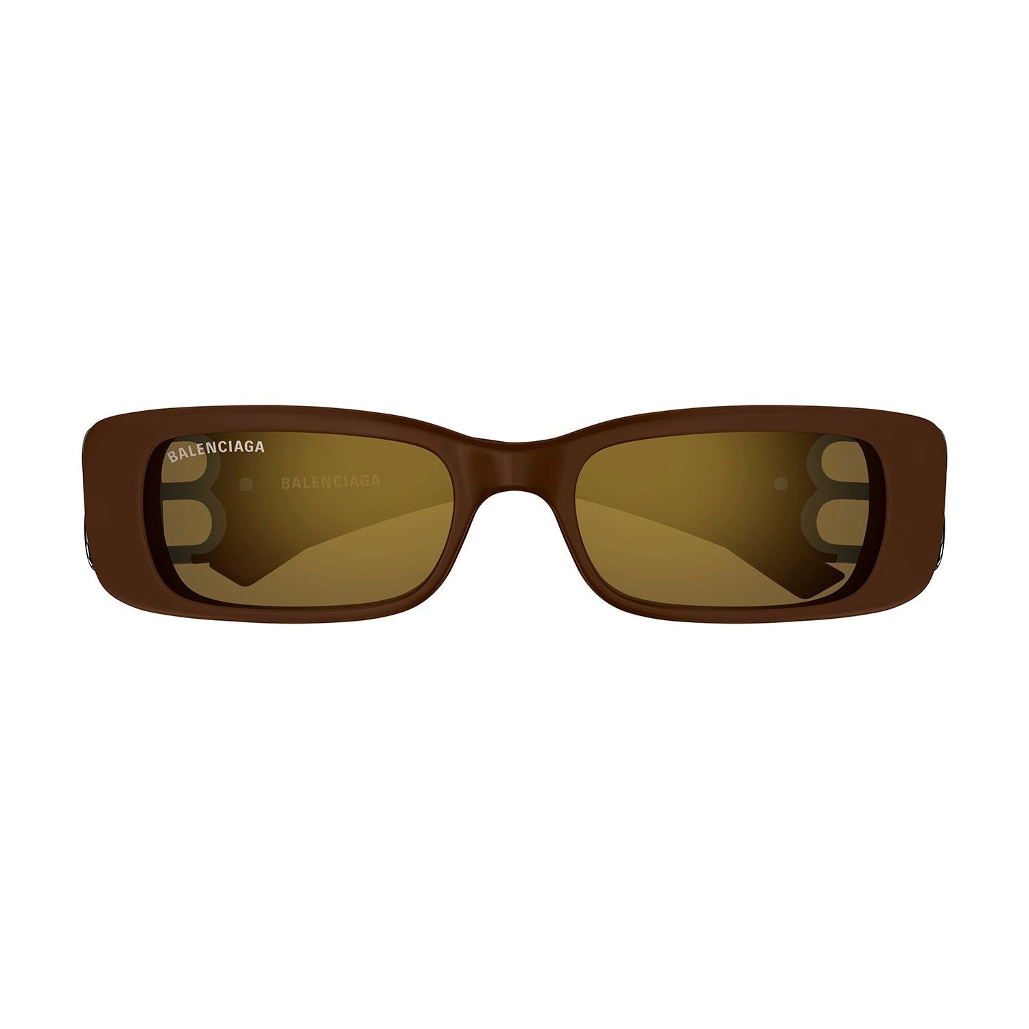 BB0096S Brown recycled acetate Sunglasses - Shiny Brown