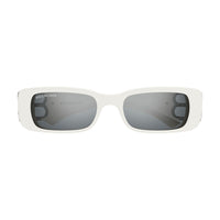BB0096S White recycled acetate Sunglasses - Shiny Solid Ivory