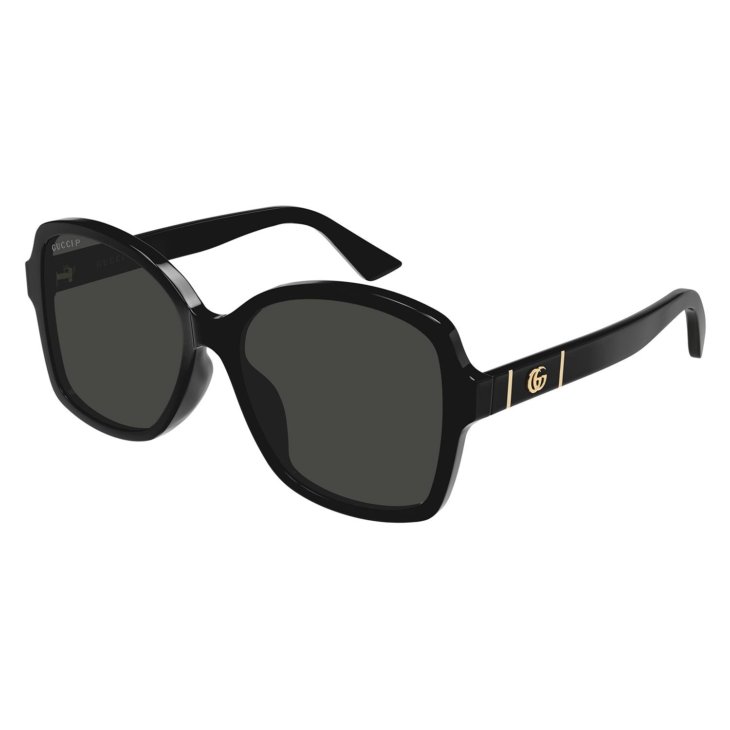 GG0765SA Black injection Sunglasses - Shiny Black