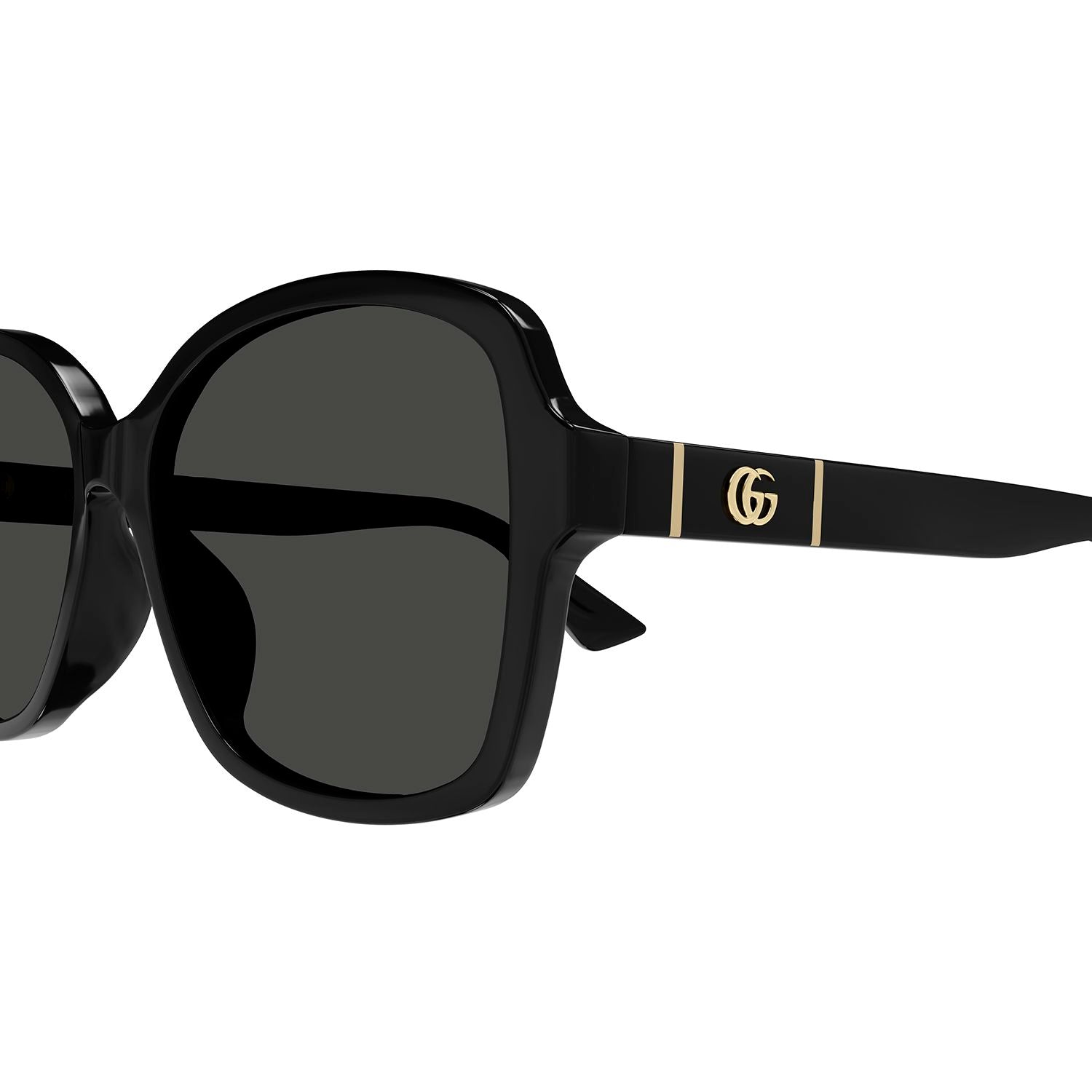 GG0765SA Black injection Sunglasses - Shiny Black
