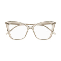 SL 386 Beige recycled acetate Optical Frames - Shiny Transparent Cream
