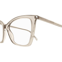 SL 386 Beige recycled acetate Optical Frames - Shiny Transparent Cream