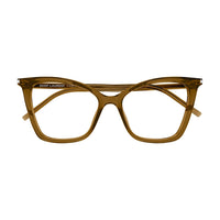 SL 386 Brown recycled acetate Optical Frames - Shiny Transparent Brown