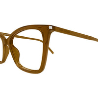 SL 386 Brown recycled acetate Optical Frames - Shiny Transparent Brown