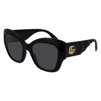 GG0808S Black injection Sunglasses - Shiny Black