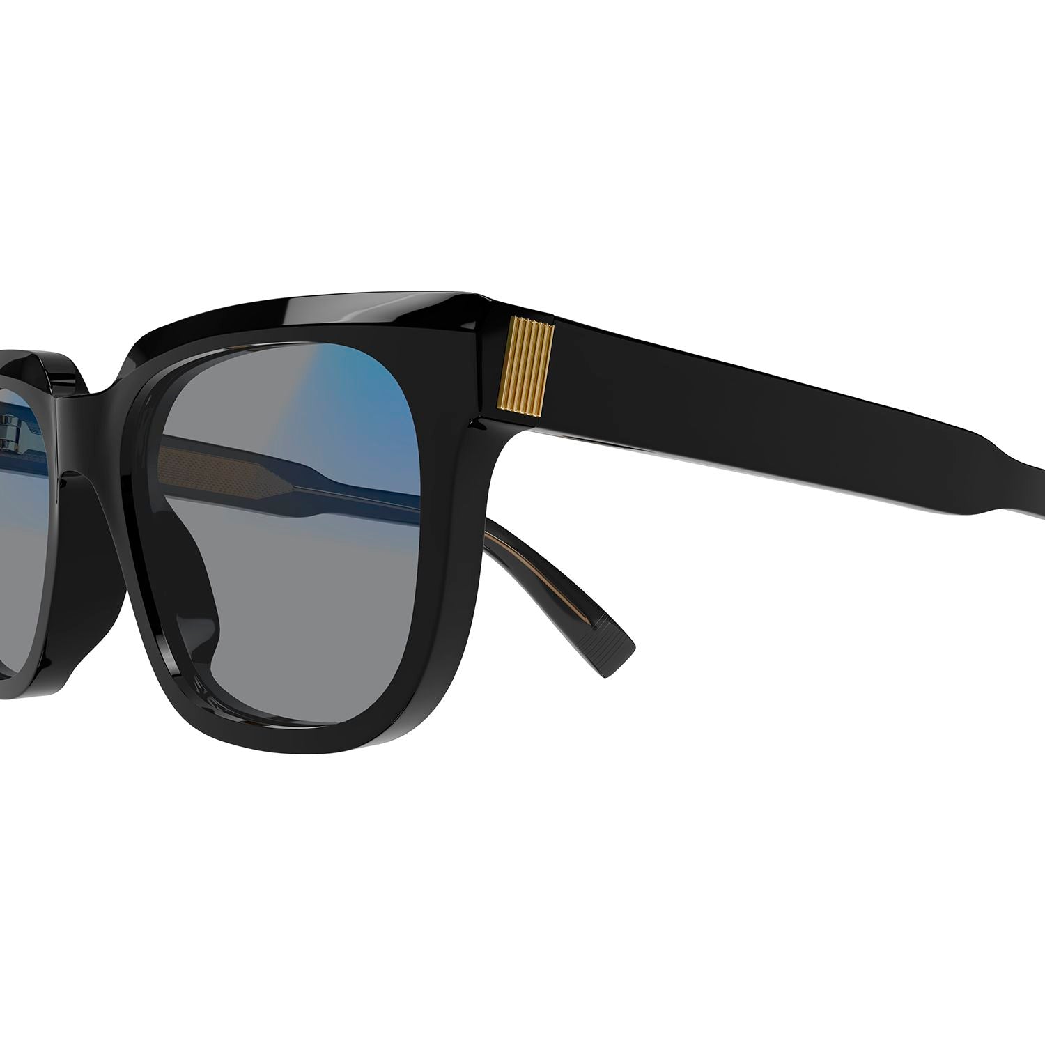 DU0002S Black recycled acetate Sunglasses - Shiny Black