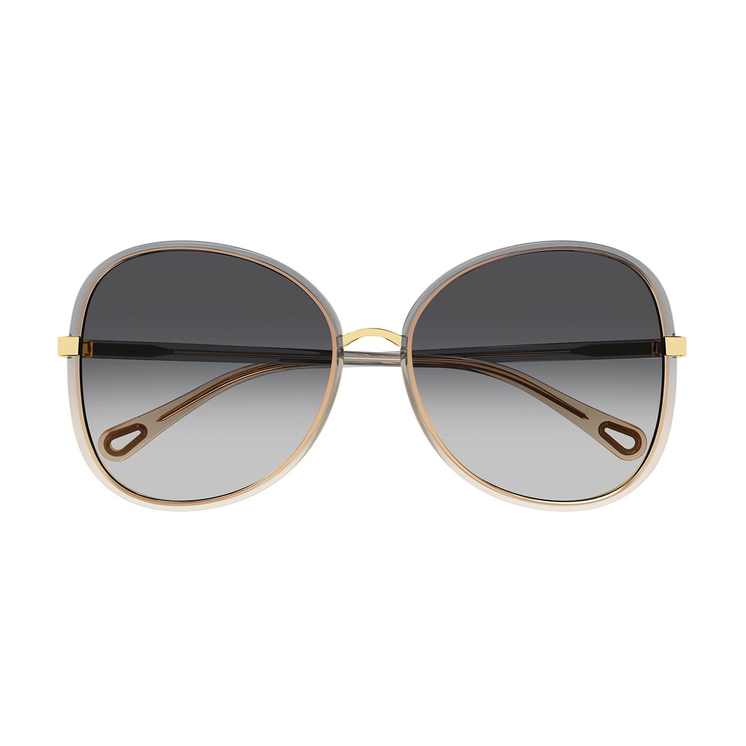 CH0030S Grey injection Sunglasses - Shiny Gradient Transparent Grey