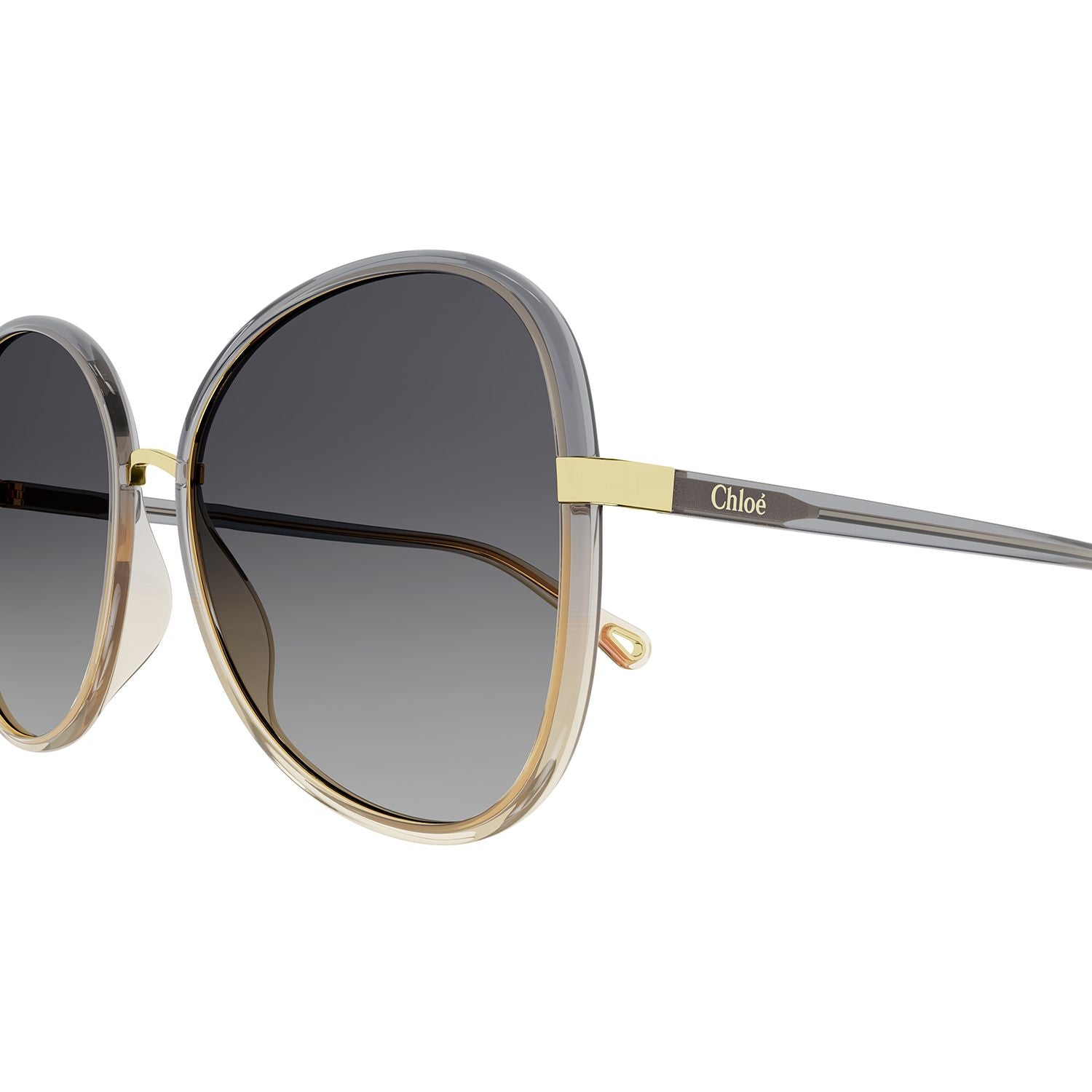CH0030S Grey injection Sunglasses - Shiny Gradient Transparent Grey